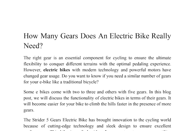 create SEO blog posts on cars, bikes, and electric vehicles